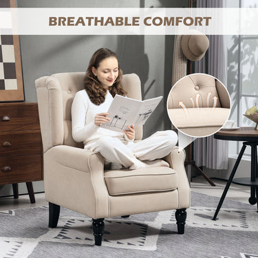 Wingback Accent Chair For Living Room